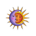 Celestial Kiss-Cut Stickers - Sun & Moon Design